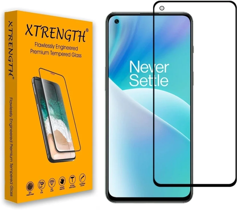 XTRENGTH Edge To Edge Tempered Glass for OnePlus Nord 2...