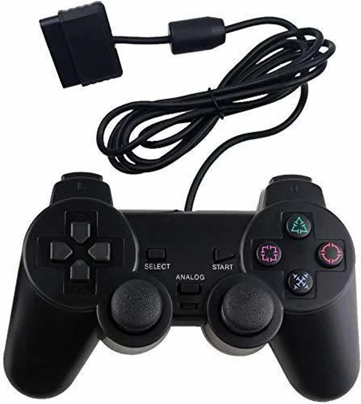 Tech Aura Ps-2 Wired Dualshock Remote Controller For Pl...