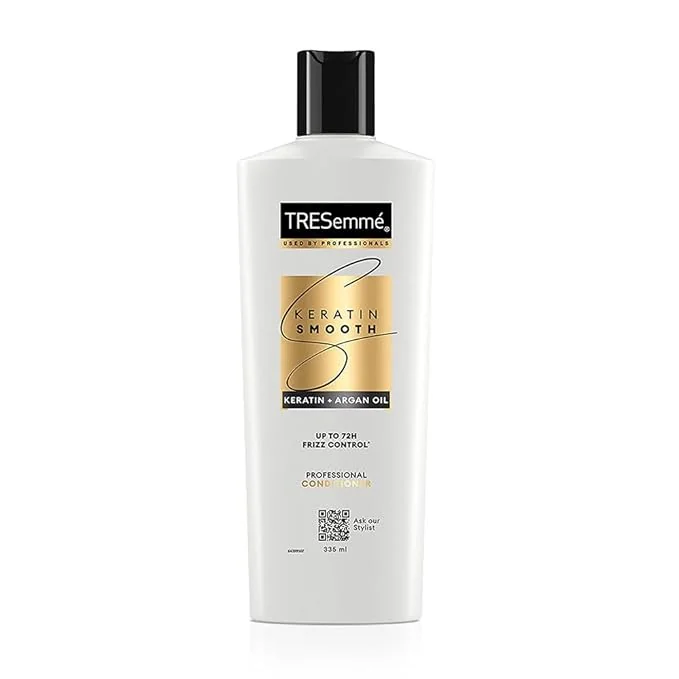 TRESemme Keratin Smooth Conditioner 335ml With Keratin Protein and Argan Oil | Salon-Like Smooth Hair | Up To 72H Frizz Control - Best Price ₹304 at Amazon