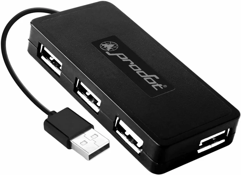 PRODOT 4 in 1 USB Hub With Hi-Speed Data Transfer 480 M...