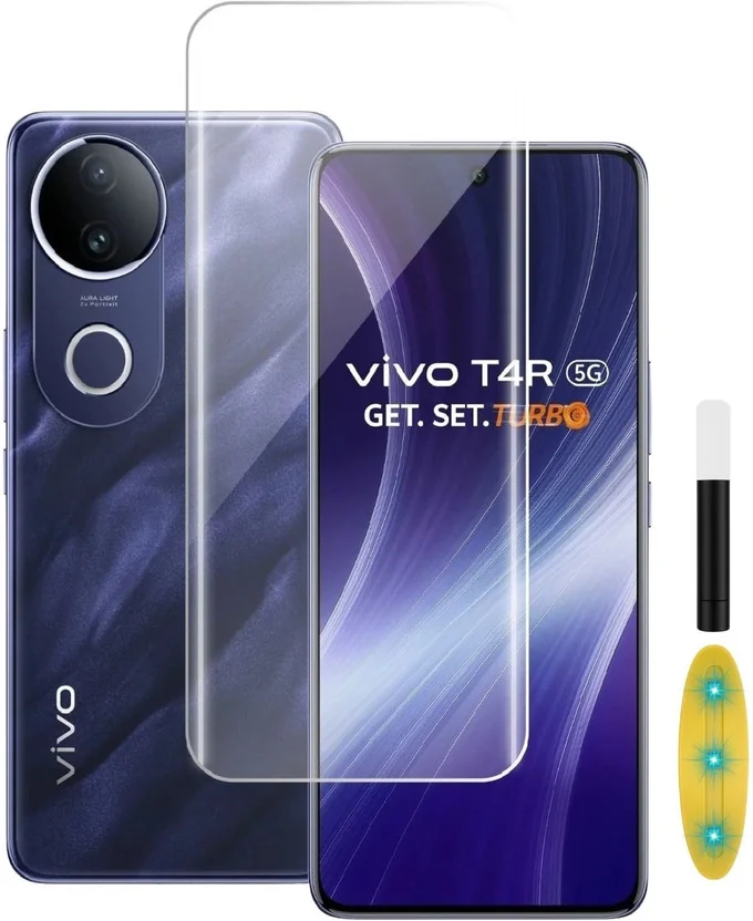 KWINE CASE Edge To Edge Tempered Glass for Vivo T4R 5G