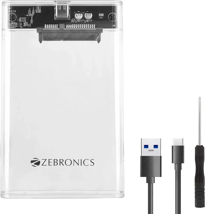 ZEBRONICS CSH01,Transparent Case, Speeds upto 5 Gbps 2....