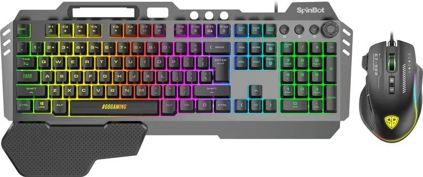 SpinBot Rage K20 Gaming Keyboard with Metal Body And Ga...