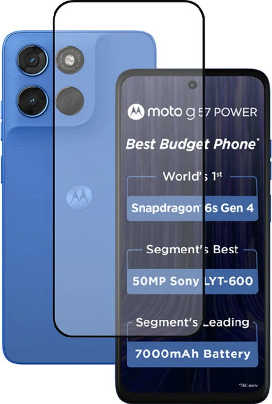 NEXZONE Edge To Edge Tempered Glass for MOTO g57 power ...