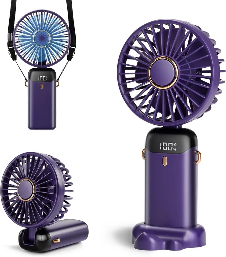 Hokiit Personal Small Desk Fan Rechargeable USB Fan USB...