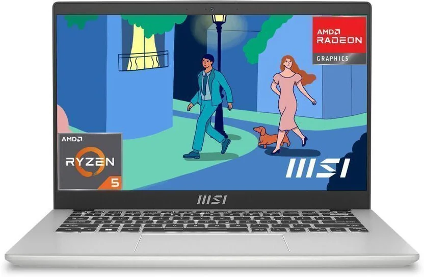 MSI Modern 14 AMD Ryzen 5 Hexa Core 7430U - (16 GB/512 GB SSD/Windows 11 Home) 14 C7M-283IN / 14 C7M-4...