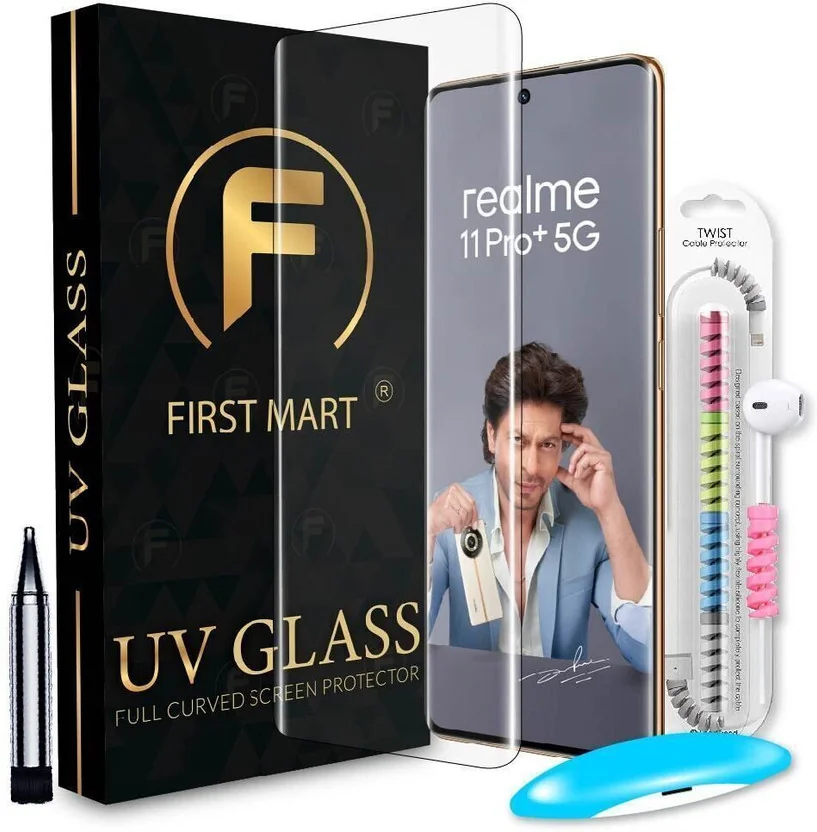 FIRST MART Edge To Edge Tempered Glass for Realme 11 Pr...