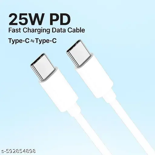 USB C to USB C Cable 25W Fast Charging with PD 480Mbps Data Sync - Best Price ₹128 at Meesho