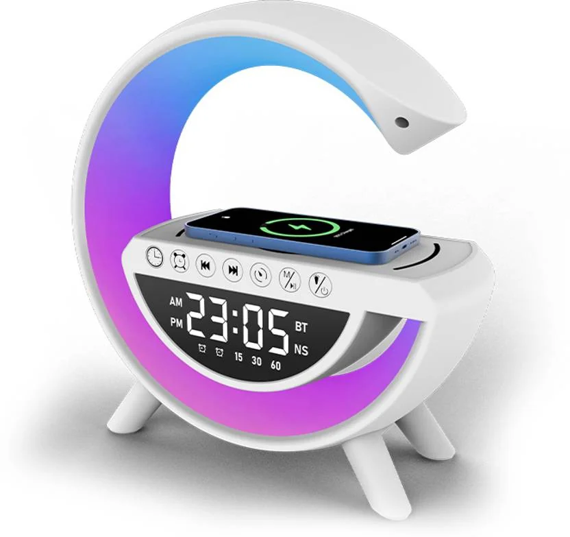 SnapUp Groove G RGB Lights Wireless Charging Alarm 5-In-1 Playback TYPE C BOOM SOUND 5 W Bluetooth Party Speaker  (White, Stereo Channel) - Best Price ₹799 at Flipkart