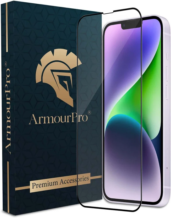 ArmourPro Tempered Glass Guard for Apple iPhone 14 Plus...