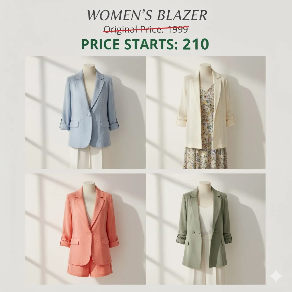 Kotty Women's Readymade Blazers Starts @210 - Best Price ₹205 at Flipkart