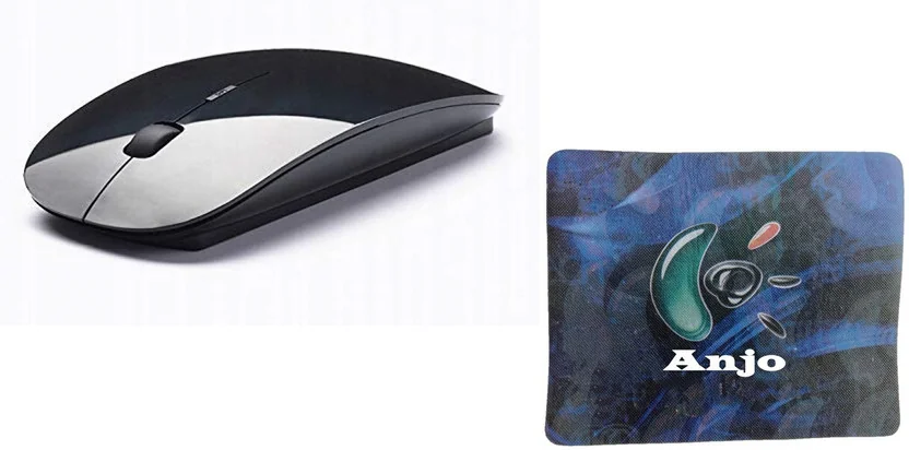 ANJO Combo Ultra Slim with 4 Buttons, 3 DPI Modes & Mou...