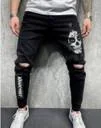 Fitfire Men Slim Mid Rise Black, White Jeans