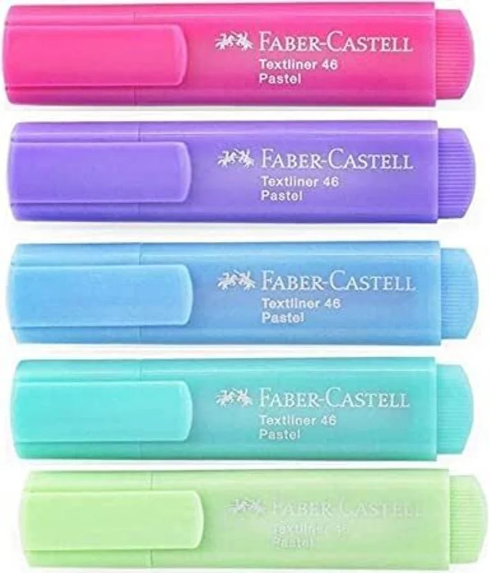 FABER-CASTELL Pastel Highlighter Set Of 5 With CD Marke...