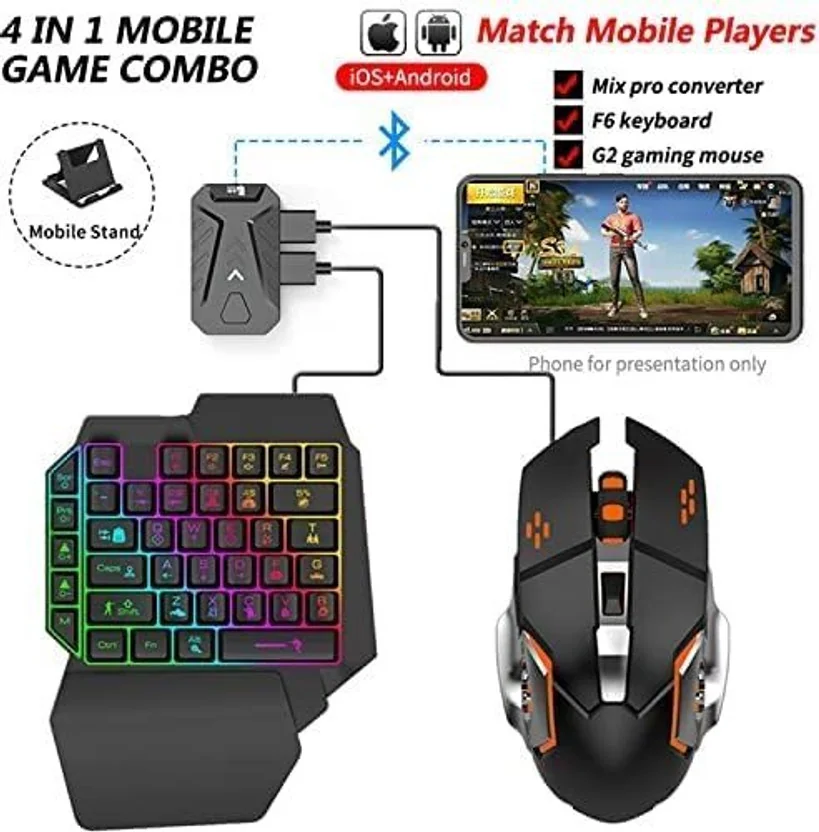 CELMEX GAMING KEYBOARD AND MOUSE CONVERTER FOR MOBILE F...