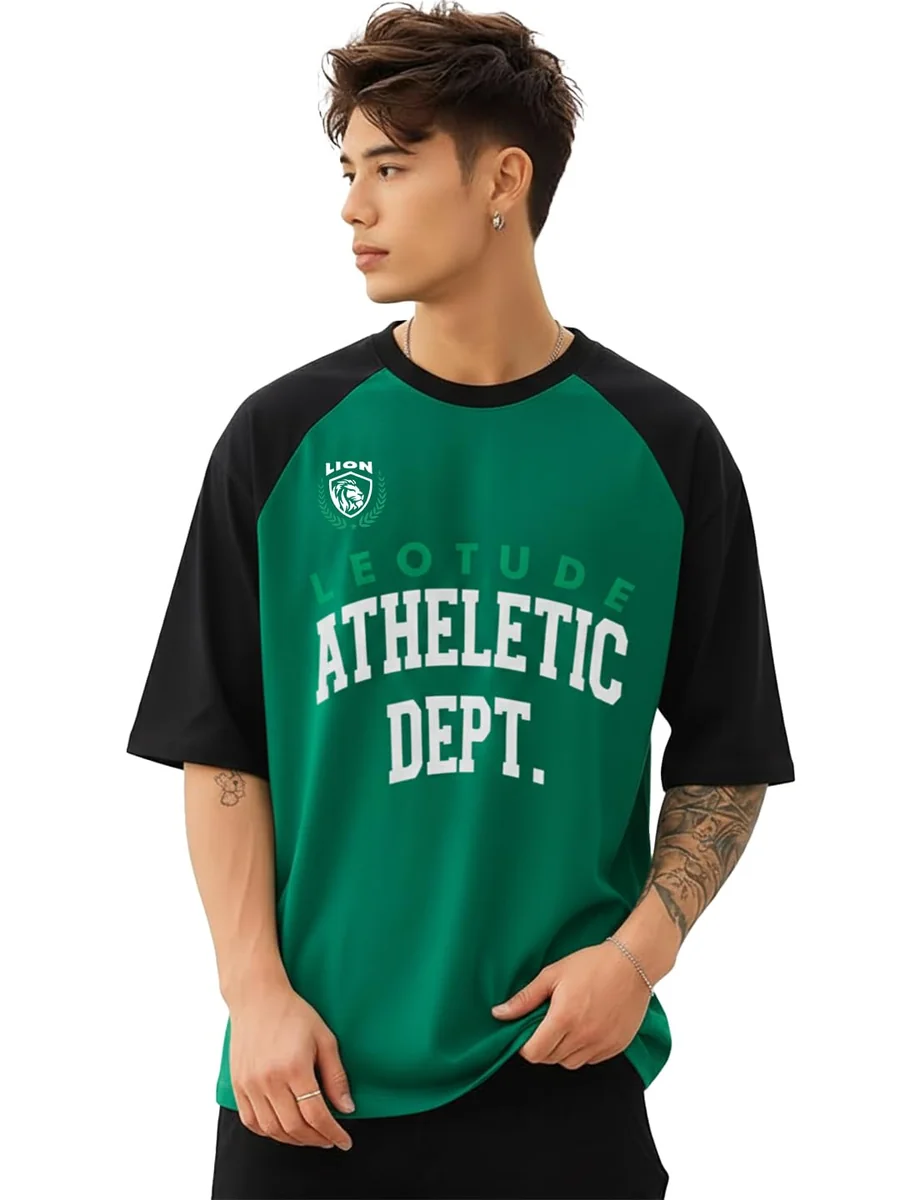 Men Polycotton Oversized T-Shirt | Round Neck | Half Sleeve | Classy Look | Colorful