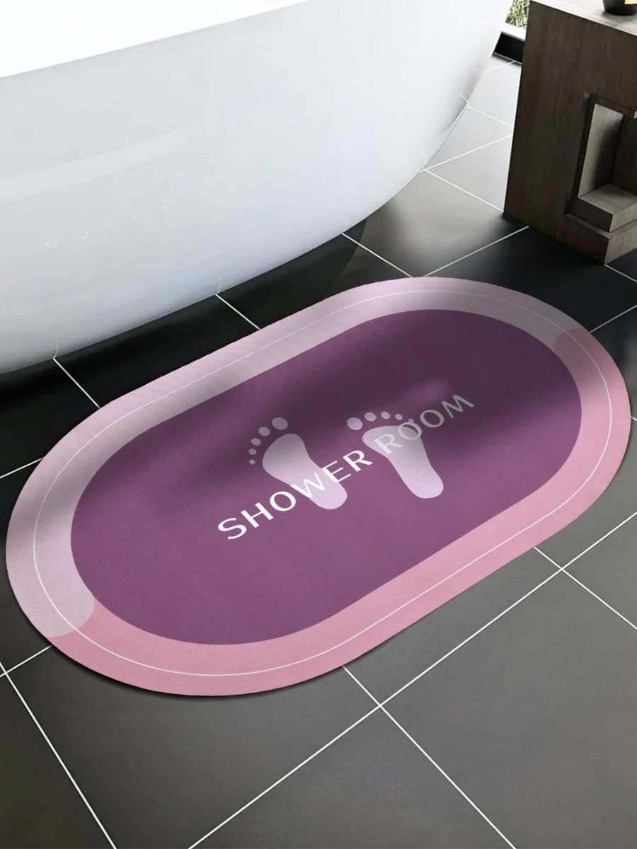 Pink Printed Non-Slip Bath Mat - Best Price ₹149 at Myntra