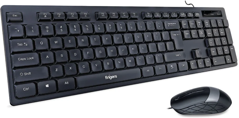 FINGERS Cheesy Combo With Mouse Wired USB Standard Mult...