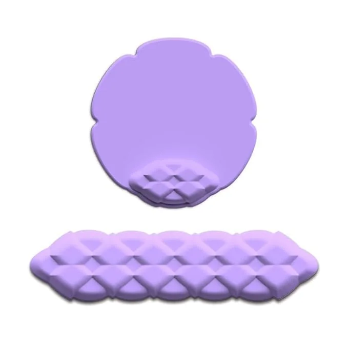 Wrist Rest Keyboard-Keyboard Cloud Wrist Rest Mouse, Desk Cloud Wrist Pad Slip Base for Typing Pain Relief, Non-Slip Base, Cloud Wrist Rest Suitable for Home, Office, Computer- Purple Cloud