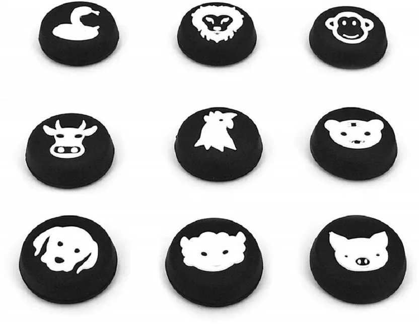 gamenophobia 9 Pieces Replacement Thumb Grips Caps Gami...