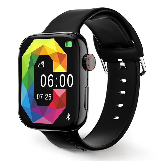 GIZMORE Star 1.85 IPS Large Display with Rotating Crown Controls| AI Voice Assistant | Bluetooth Calling Smartwatch - Best Price ₹1039 at Amazon