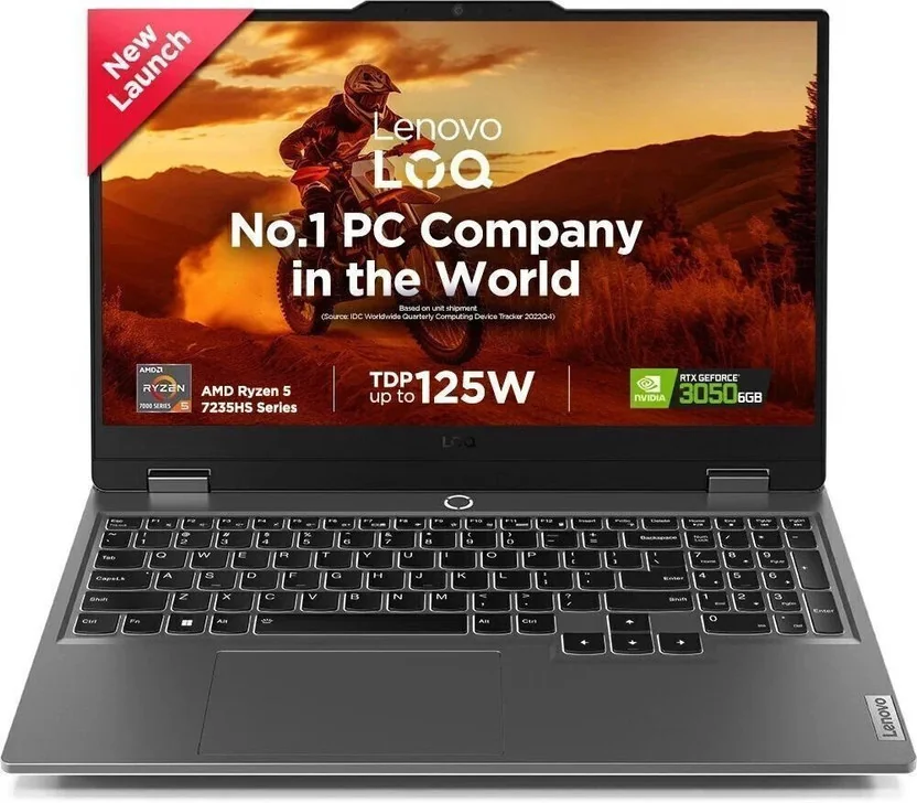 Lenovo LOQ AMD Ryzen 5 Quad Core 7235HS - (12 GB/512 GB SSD/Windows 11 Home/6 GB Graphics/NVIDIA GeFor...