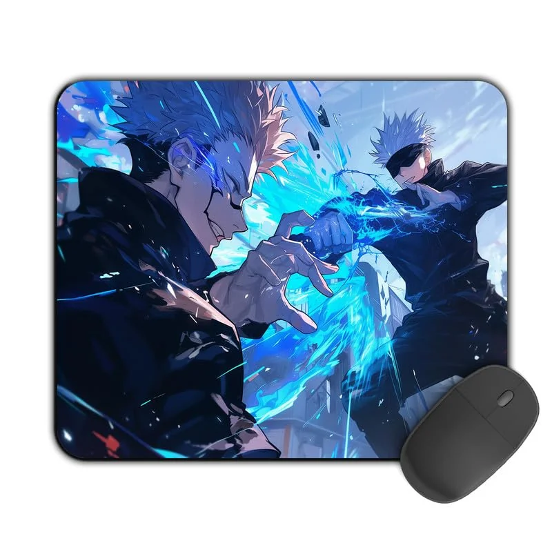 Printed Designer Mouse Pad Gojo and Sukuna Ai (200MM X 240 X 3MM) Enhanced Gaming and Work Performance Comfortable and Precise Non-Slip Water Proof Jujutsu Kaisen Mouse Pad.