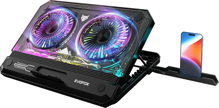 EVOFOX Blizzard 17 Inches with RGB 2 Fan Ergonomic Cool...