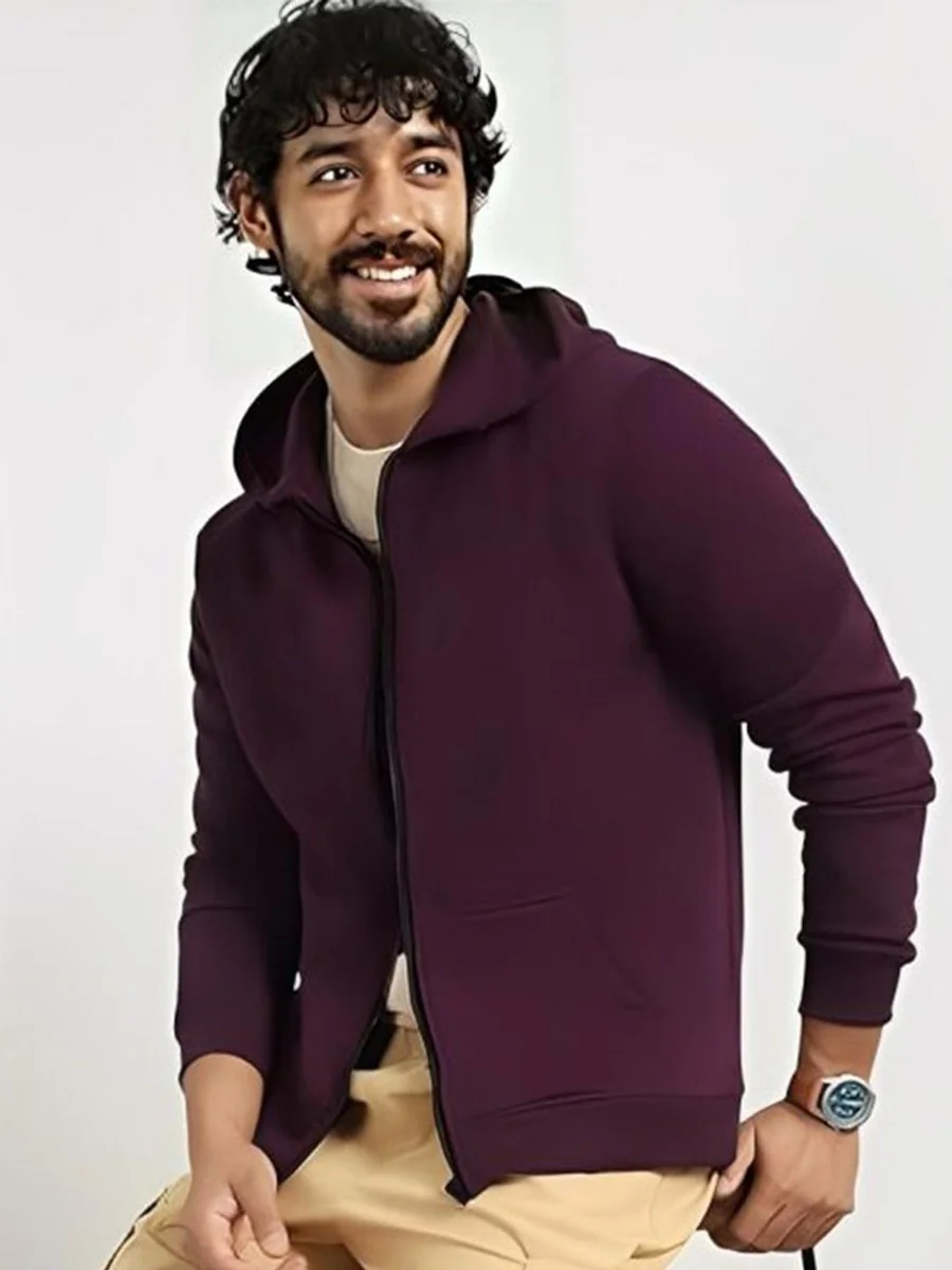 Parona Men Hooded Solid Bomber Jacket - Best Price ₹699 at Myntra