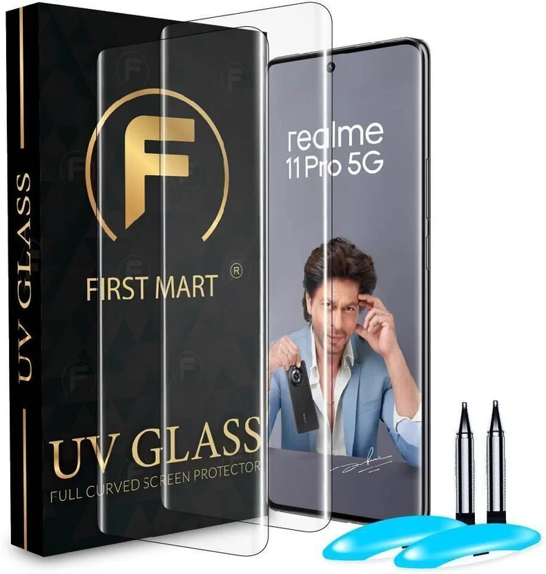 FIRST MART Edge To Edge Tempered Glass for Realme 11 Pr...