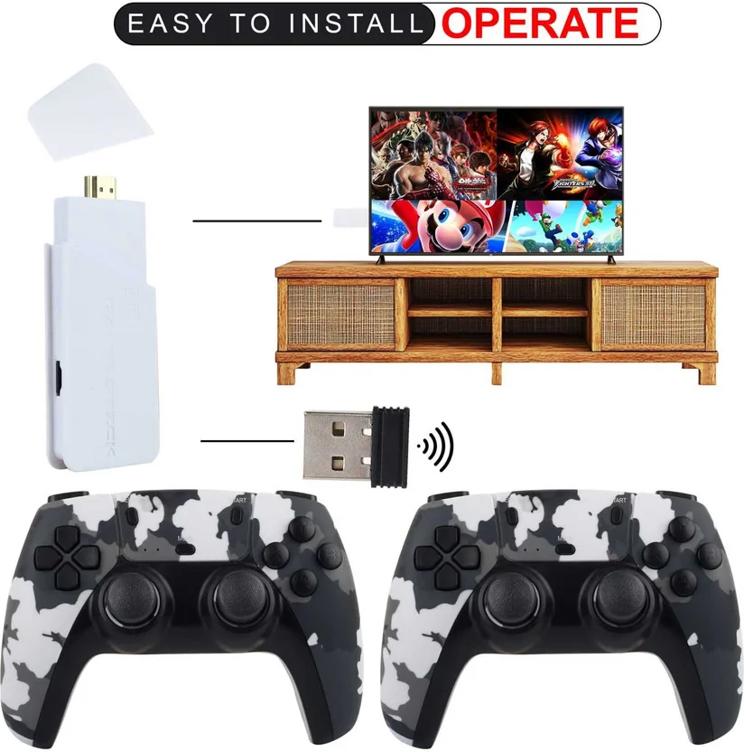 M15 PRO Game Stick Console 2.4G Dual Wireless Gamepad 6...