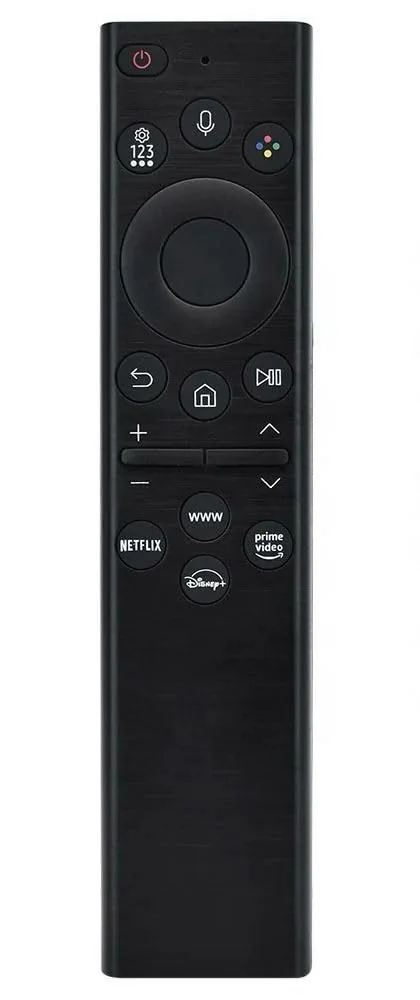 Voice Remote Compatible with Samsung Smart LED TV Remote BN59-01385A for Samsung Smart 4K NEO QLED OLED TV (Disney+ Netflix Plus HOT Keys) (NO Solar Charging)