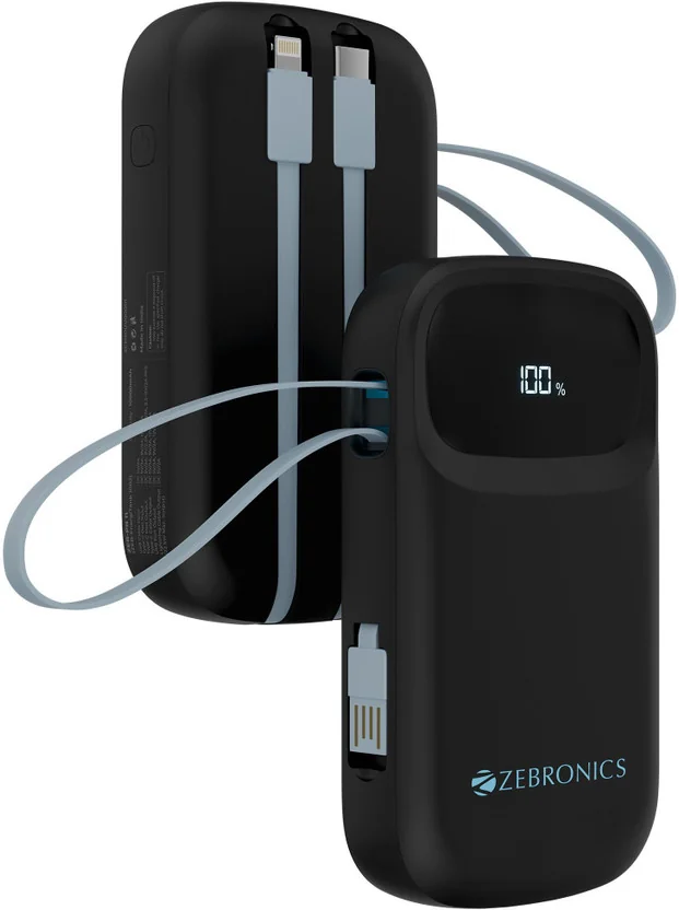 ZEBRONICS 10000 mAh 22.5 W Nano Power Bank
