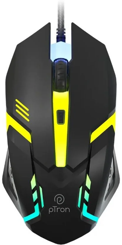 pTron Flick M12 Wired Ambidextrous Optical Mouse w/ DPI...