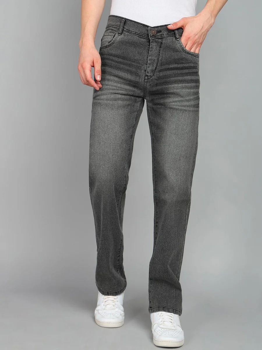 Moda Rapido Men Classic Straight Fit Heavy Faded Jeans - Best Price ₹592 at Myntra