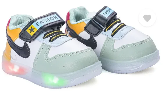 FEETWELL Velcro Sneakers For Boys & Girls  (Yellow, 4-4.5YEARS) - Best Price ₹348 at Flipkart