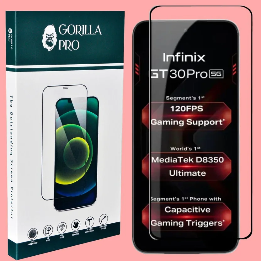 GORILLA PRO Tempered Glass Guard for Infinix GT 30 Pro ...