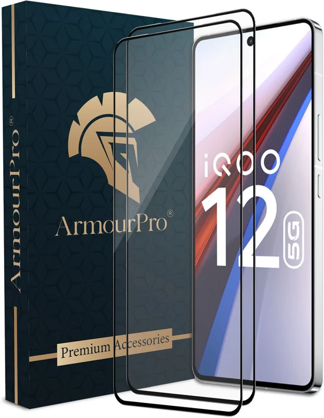ArmourPro Edge To Edge Tempered Glass for IQOO 12, IQOO...