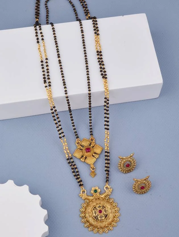 house of common Alloy Gold-plated Gold Jewel Set  (Pack of 2)