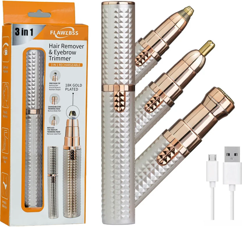 NLB ENTERPRISE 3 In 1 Upper Lips, eyebrow trimmer for w...