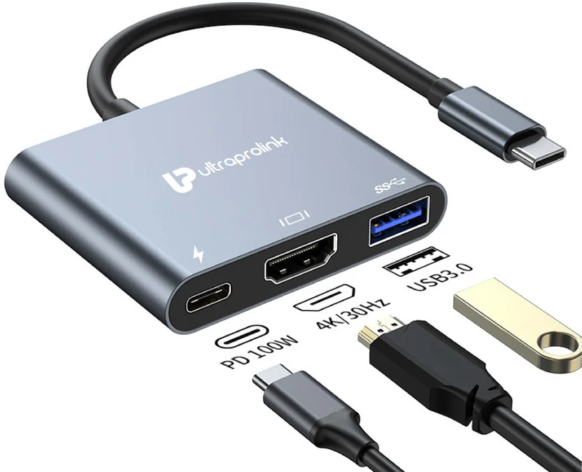 Ultraprolink UM1044 Type C Multiport Adapter / Smart Hu...
