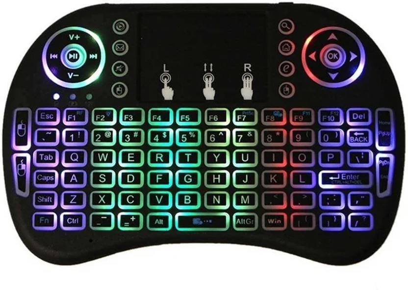 Orlov Wireless Mini Keyboard with Touchpad and LED Back...