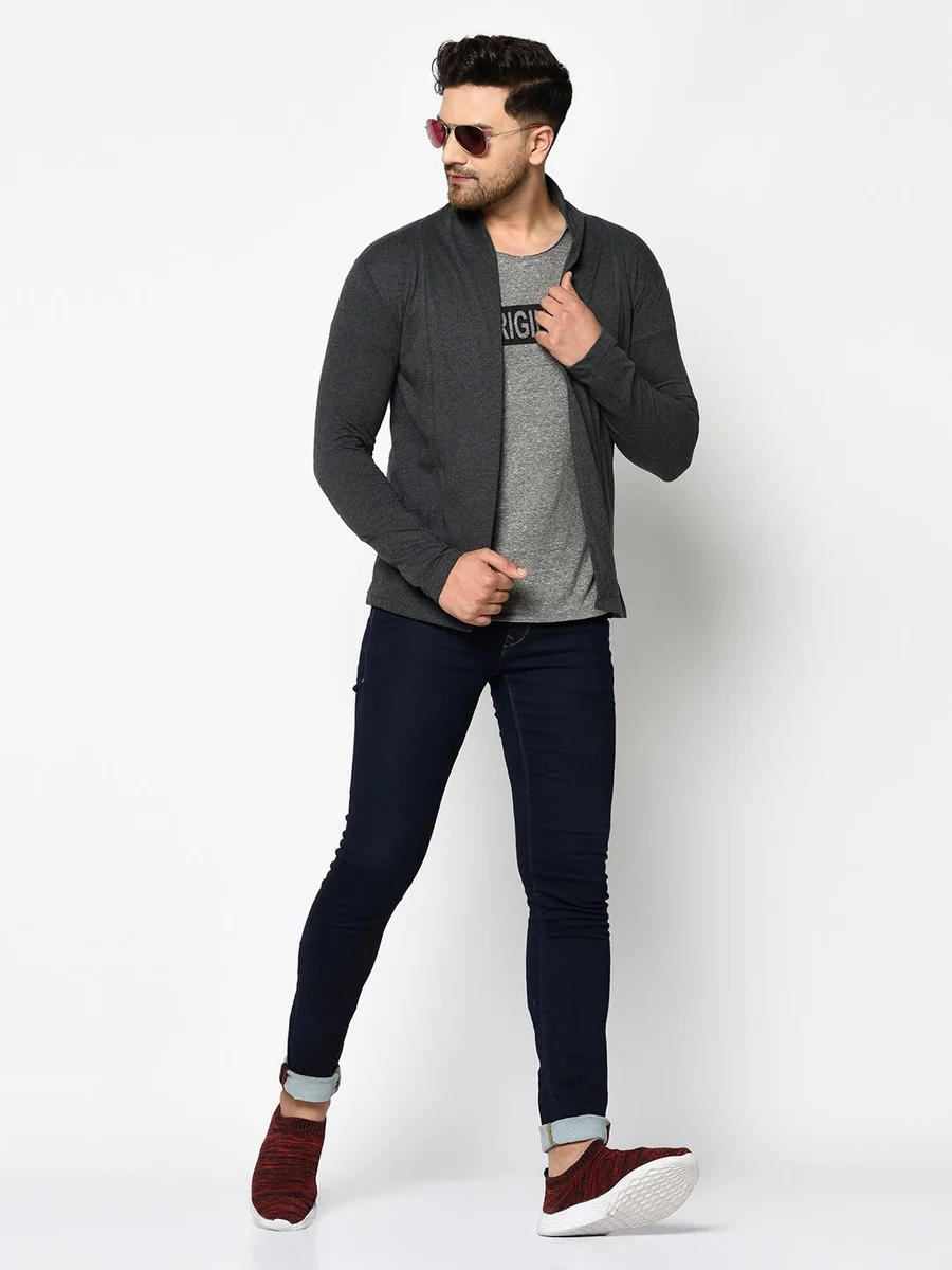 Rigo Men Open Front Cotton Shrug - Best Price ₹341 at Myntra