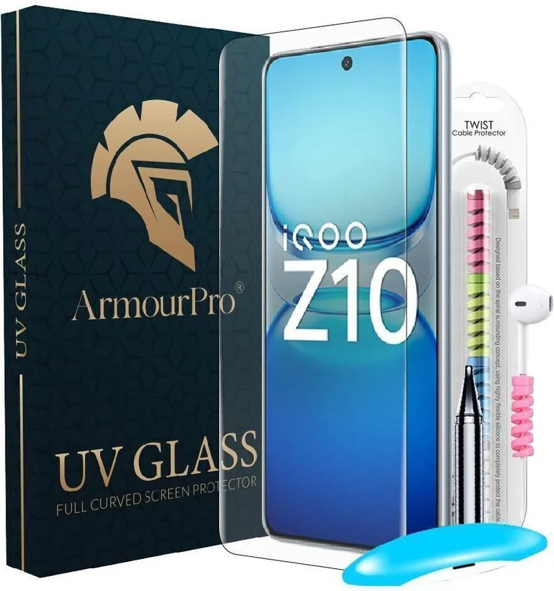 ArmourPro Edge To Edge Tempered Glass for iQOO Z10 5G, ...