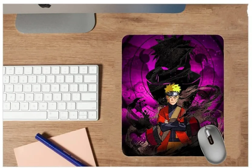 ZORI Naruto_02_Purple_RED Gaming Mouse Pad - Computer L...