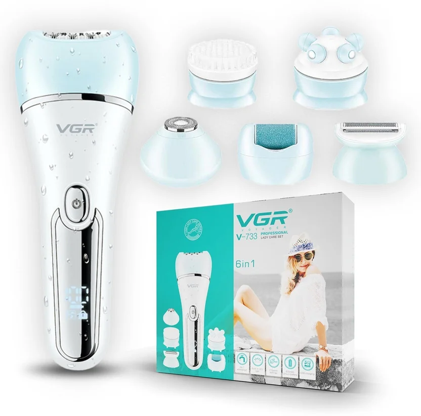 VGR V-733 Professional 6in1 Lady Care Grooming Set Cord...