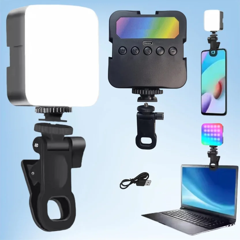 FKU Selfie Light Rechargeable 1800mAh Portable Light Mi...
