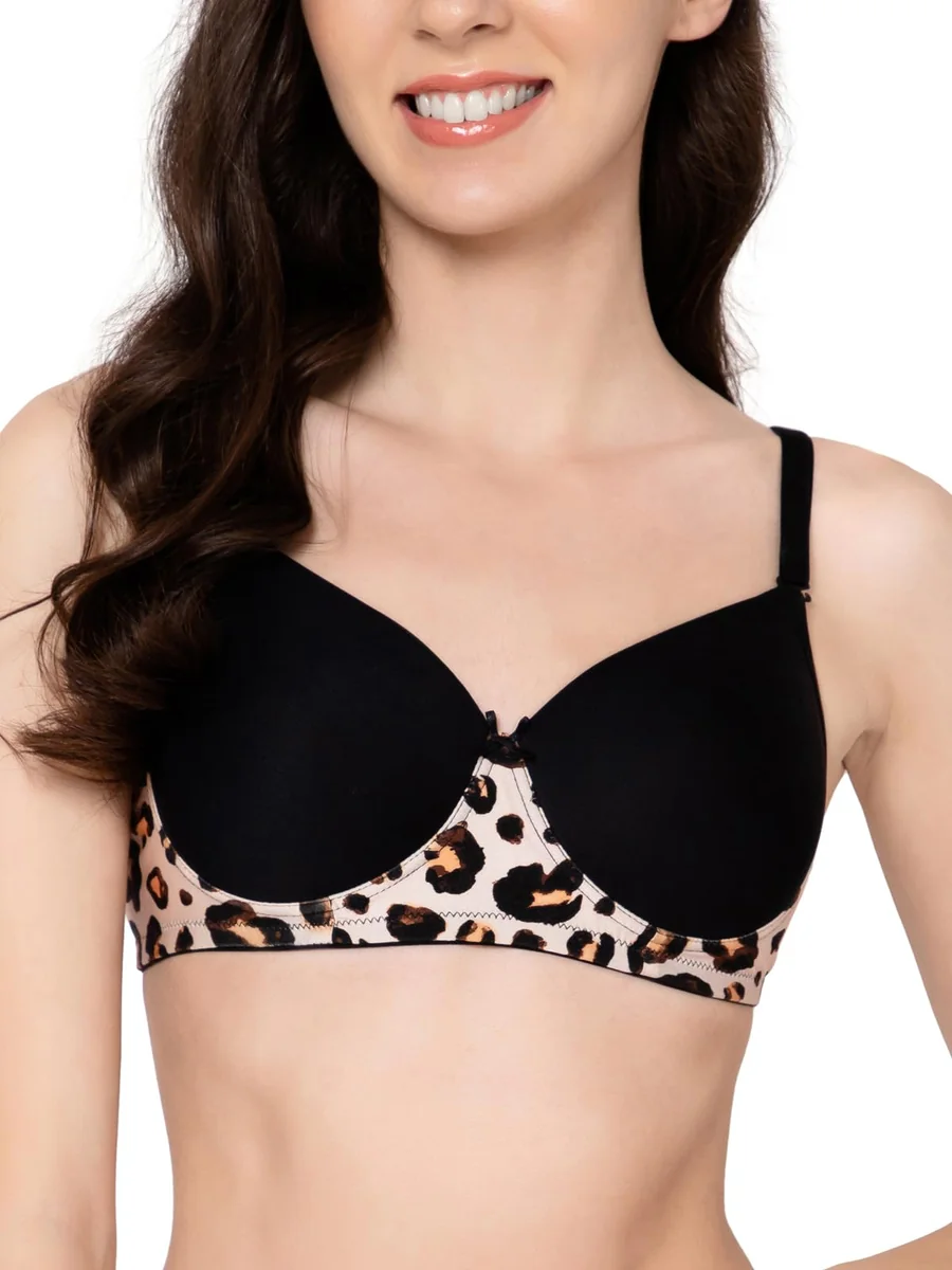Women's Polyamide Wire Free Casual T-Shirt Bra