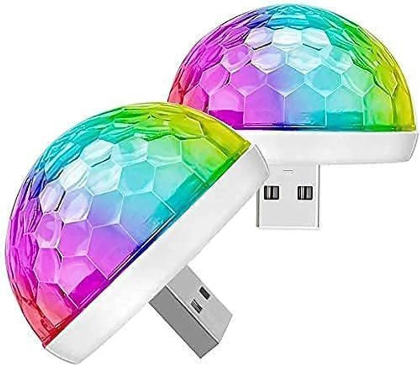 MOOZMOB Multicolor USB Operated Sound Activated Disco L...