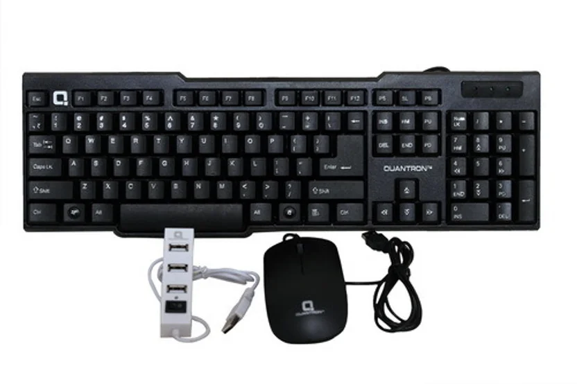Quantron QKB-15 WIRED KEYBOARD + QMU -535 WIRED MOUSE +...